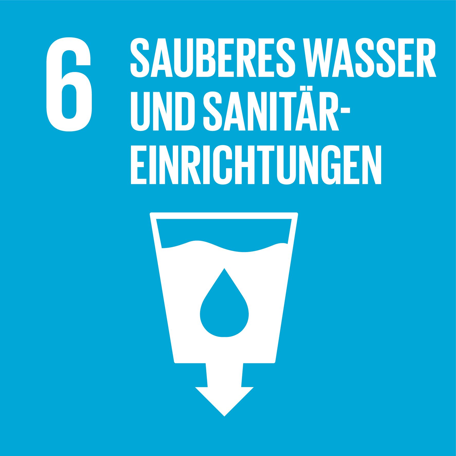 Ziel 6: sauberes Wasser und Sanitäreinrichtungen